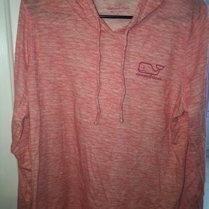 Pink Vineyard Vines Hooded Pullover Women’s Large
